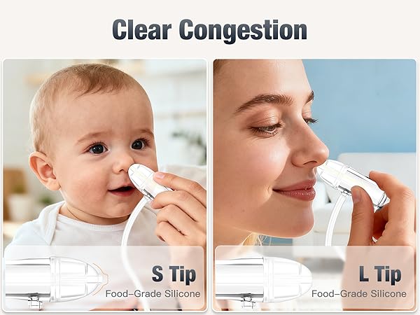 S and L tips made with safe food-grade silicone