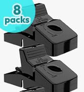 Kat Sense Rat Traps That Work Indoor & Outdoor for Instant Kill Results, Set of 8 Large Reusable ...