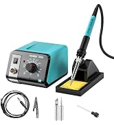 Digital Soldering Station 75W, KUAIQU Soldering Iron Station Kit, Precision Heat Control (392°F-8...