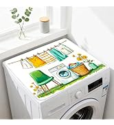 Nuxovilar Minimalist Solid-color Dryer Cover for the Top, Non-slip Washer & Dryer Protector, 23.6...