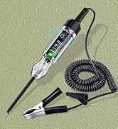 Premium Automotive Buzzer Test Light, 3-72V DC Digital LED Circuit Tester, Light Tester with Volt...