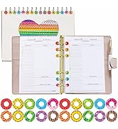 3000 Pieces Hole Reinforcement Stickers, 10 Donut Designs Paper Hole Protectors Self-Adhesive Hol...