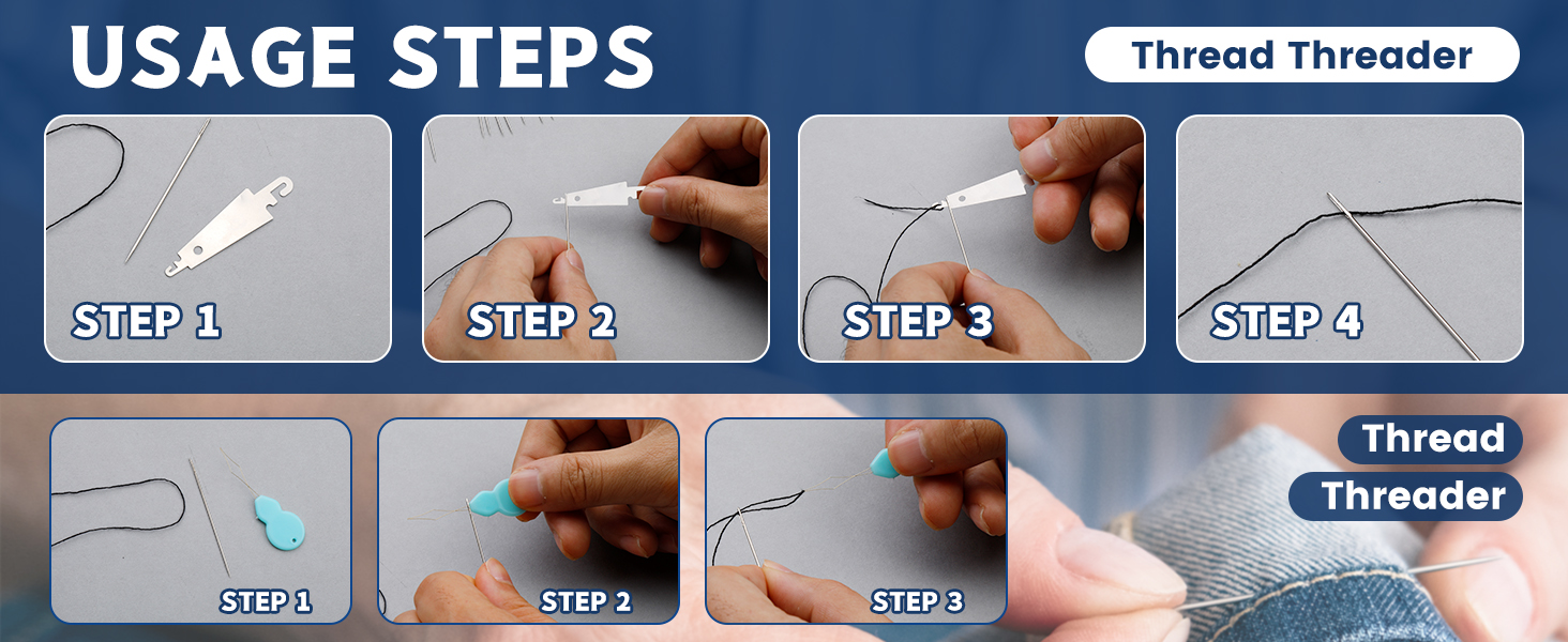 Instructions on using a threader