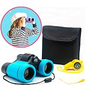 Kids Binoculars Best Gifts for 3-12 Years Boys Girls High-Resolution Optics Shockproof Mini Compa...