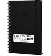 Lined Spiral Notebook Journal For Men & Women - Hardcover A5 Notebook 170 Pages, Journaling Noteb...
