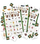 LSJEHTQ Football Bingo Games Cards, Soccer Party Games for 24 Players, Sports Party Bingo for Adu...