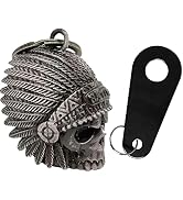 Motorcycle Bell for Bikers Women Men with Hanger, Biker Bell for Riders, Riding Bell for Good Luc...