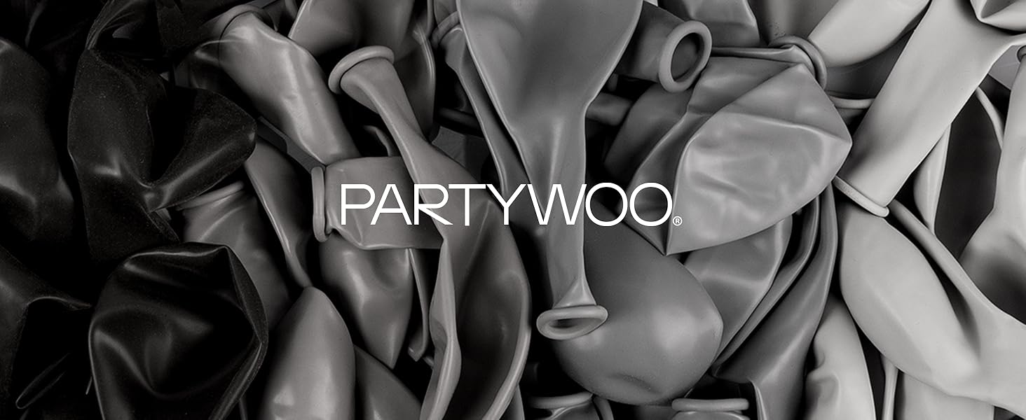 PartyWoo Black Balloons