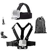 Head Mount Strap Chest Strap Mount Compatible with Gopro Hero 13 12 11 10 9 8/AKASO EK7000 Brave ...