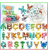 ONKULL Learning Toys for 1,2,3, Year Old Toddlers, 52Pcs ABC Montessori Educational Toys, Spell M...