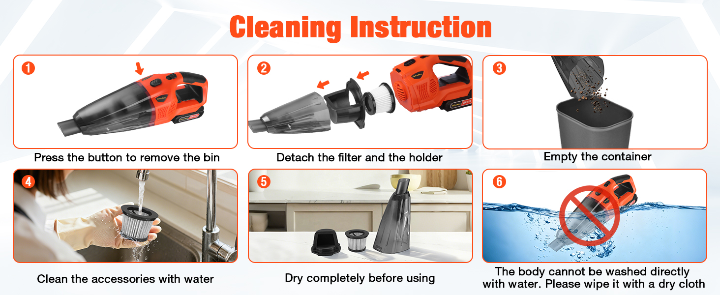 cleaning instruction