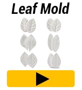 Beasea 6pcs Leaf Fondant Mold