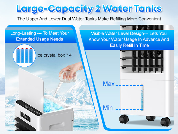 Large-Capacity 2 Water Tanks