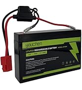 youchen 6V 9Ah LiFePO4 Battery for Kid Trax for Dodge Viper TT Blue for Disney Frozen 4x4 2000+ C...