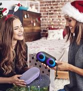 MIATONE Outdoor Portable Bluetooth Speakers Wireless Speaker Waterproof - Pink