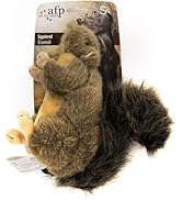 ALL FOR PAWS Squeaky Dog Toys, Plush Squirrel Dog Toy, Stuffed Animal Dog Toys for Small Medium L...