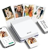 Nelko Portable Photo Printer, PP03 Color Mini Photo Printer for iPhone & Android, with 100 Sheets...