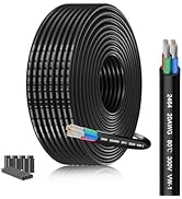 20 AWG 4 Conductor Stranded Wire 20 Gauge Oxygen-Free Tinned Copper Cable 49.21FT/15M UL2464 Cert...