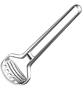 Heavy Duty Stainless Steel Potato Masher – Durable & Rustproof – Unique One-Piece Design for Quic...