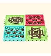 Aniwell LickMat – Slow Feeder for Dogs and Cats | 4-Piece Set with Mat & Tray | Multicolor, 5.9”x...