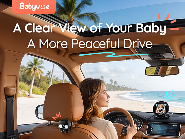 Baby Car Camera Monitor Rear-Facing