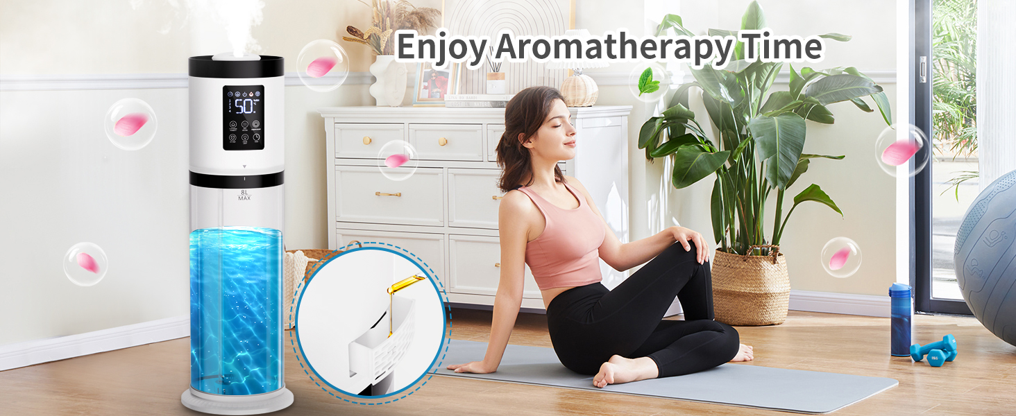 humidifier with essential oil diffuser