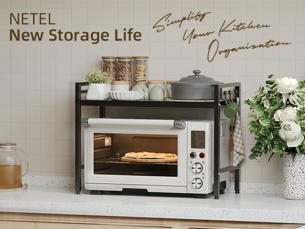 microwave stand with storage