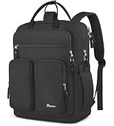 Mancro Travel Backpack for Women with TSA Laptop Compartment, 15.6 Inch Laptop Backpack with Dry-...
