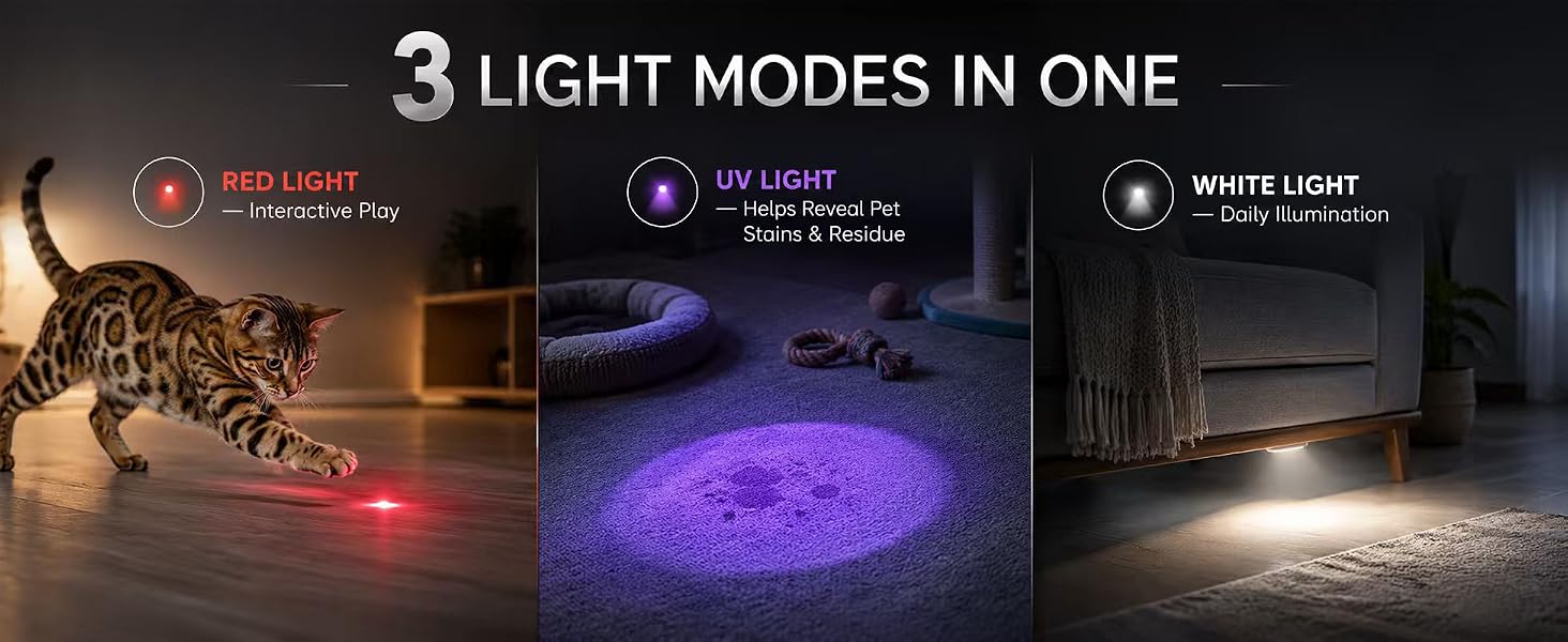 3 LIGHT MODESIN ONE