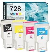 SAIDING 728 Ink Cartridges 300 ml F9J68A F9J67A F9J66A F9J65A Compatible for DesignJet T830 MFP &...