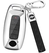 MILD EAST for Nissan Key Fob Cover with Keychain, Soft TPU Full Protection Key Case for 2023 2024...