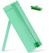 Mini Paper Cutter, Straight Small Paper Trimmer with Side Ruler for Scrapbooking Craft, Paper, Co...