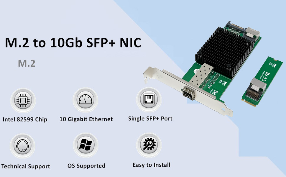 M2 to 10G SFP+ NIC