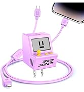 SAMONPOW 30W USB C Charger Block Retro Game Console Dual Port Type C Wall Charger with 4FT Long 2...