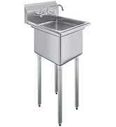 Stainless Steel Prep & Utility Sink | 304 Stainless Steel | Restaurant, Kitchen, Laundry, Garage ...