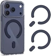 LDSXAY for MagSafe Sticker, Magnetic Ring Magnet, 2 Pack Universal MagSafe Ring Adapter Compatibl...