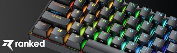 Ranked Nova n60 Mechanical Gaming Keyboard featuring mechanical key switches hot swap