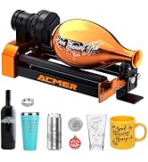 ACMER M4 Laser Rotary Roller for P3, P1 & Most Laser Engravers | Engrave Rings, Tumblers and Othe...