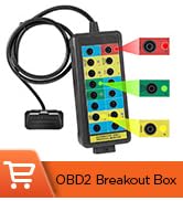 CMTOOL OBD2 Breakout Box with LED Light Indicator, Professional 16-Pin OBD Breakout Box, Automoti...