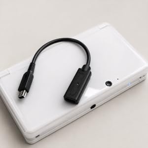 Compact USB-C charging adapter cable for Nintendo 3DS handheld consoles.