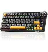 OIXOC AU75 Wireless Mechanical Keyboard, x Aula 75% Hot-Swappable RGB Gaming Keyboard with Multi-...