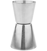 True Dual Double Jigger for Bartending, Stainless Steel Measured Jiggers, Cocktails, Mocktails, B...