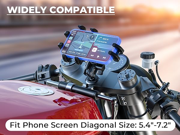 brcovan motorcycle fork stem phone mount