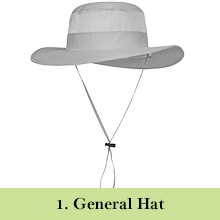 2 Pieces Men's Wide Brim Fishing Hat