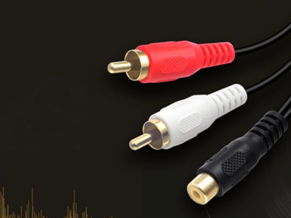 RCA Splitter 1 Female to 2 Male