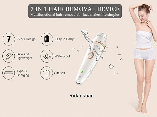 7-in-1 Electric Razors for Women,Bikini Trimmer for Women,