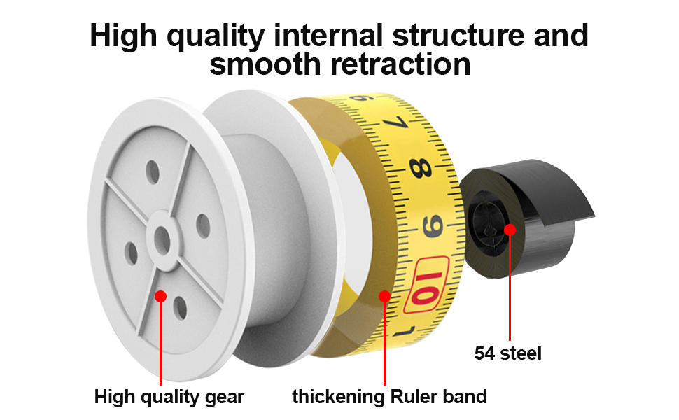 tape measure with fractions