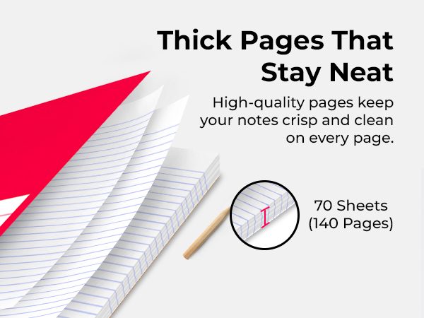 one three subject spiral notebook office supplies large with divider pockets soft cover journal