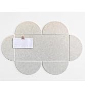 DECORITA Modern Clover Felt Pinboard - 24x36 inch Decorative Wall Art & Bulletin Board, Sustainab...