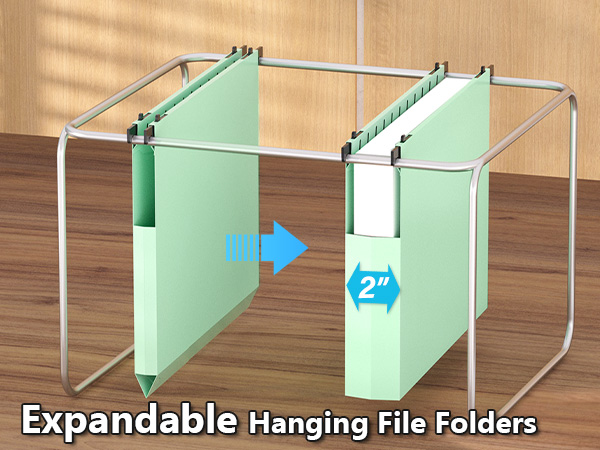 file folders hanging with tabs